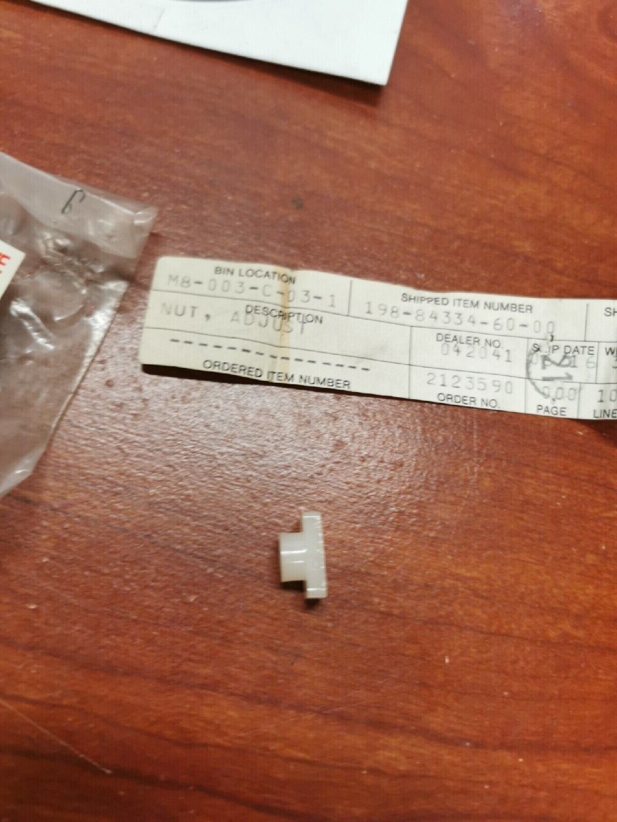 NEW NOS Yamaha ADJUSTING NUT 198-84334-60-00 Y68