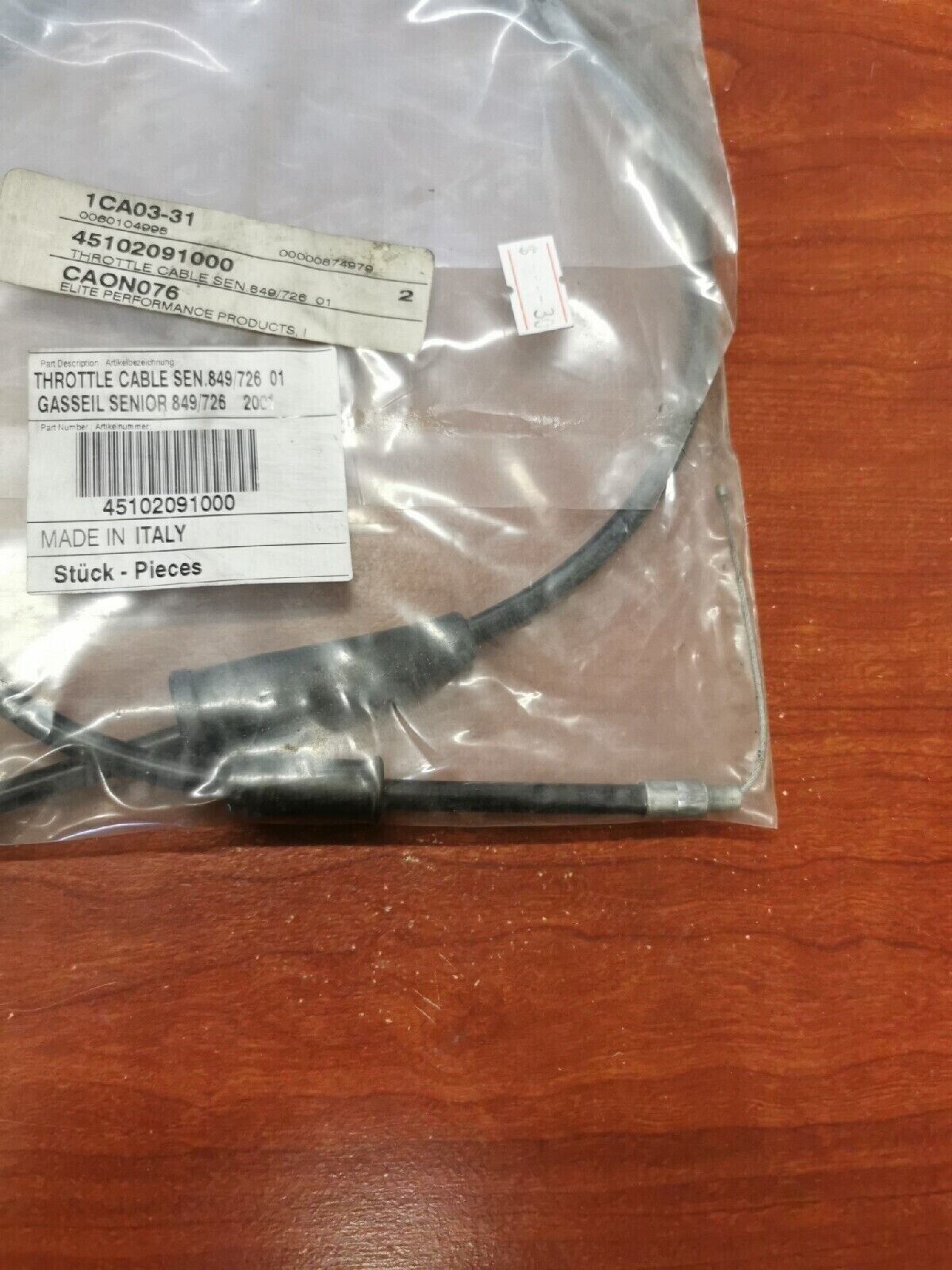 NOS KTM 50SX THROTTLE CABLE SEN.849/726 01 45102091000 KT3