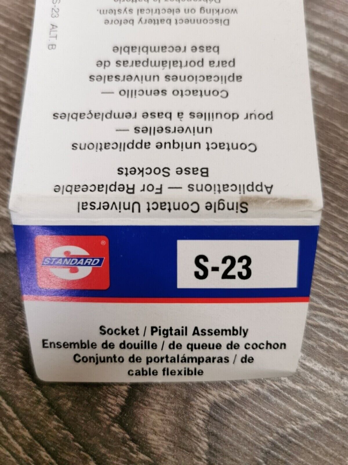 NOS STANDARD MOTOR SOCKET PIGTAIL ASSEMBLY S-23 J35