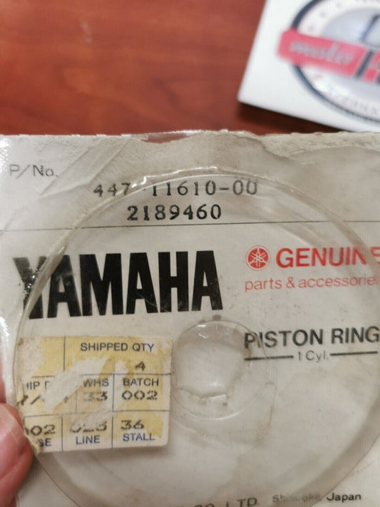 NOS Yamaha XS650 TX650 XT250 TT250 SR250 PISTON RING SET STD 447-11610-00-00 Y86
