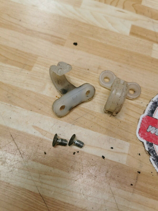 Kawasaki KX125 2002 rear brake hose line guide clamp set