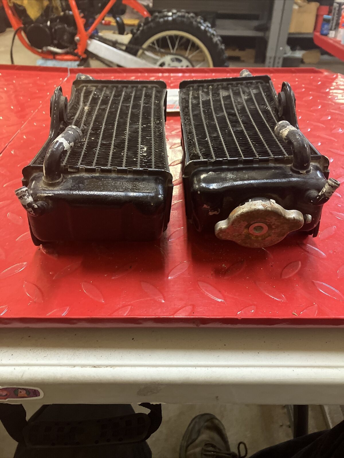 Honda CR250R 1986 Radiator left right 1987 19010-KS7-000 2