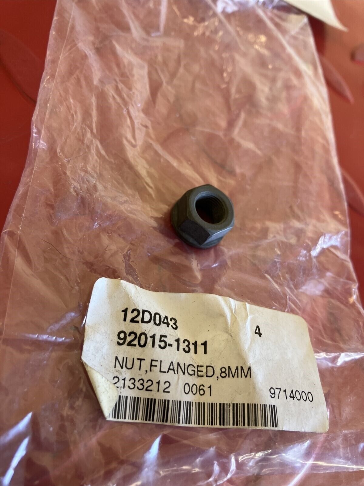 NOS Kawasaki FLANGE NUT 8MM K15