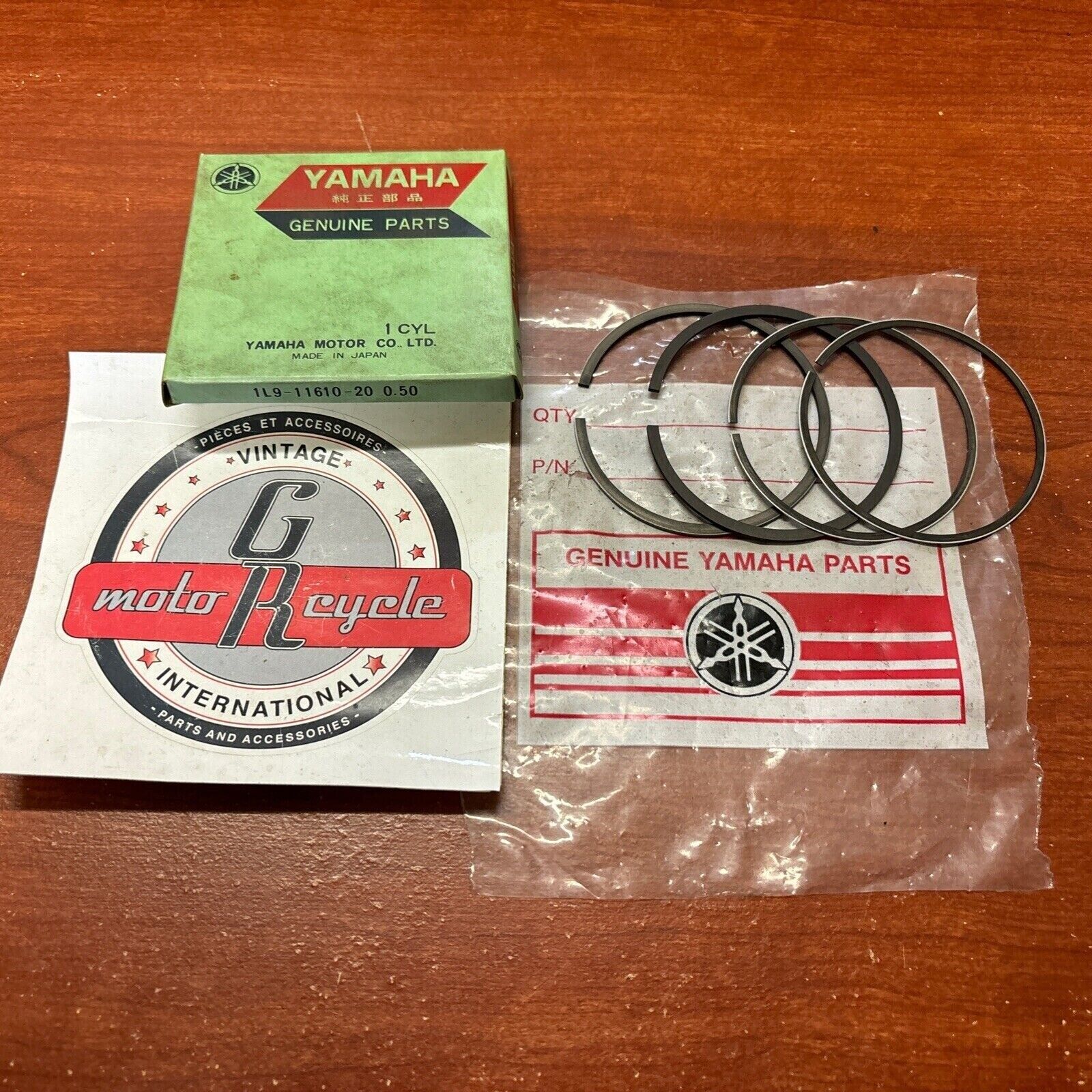 NOS Yamaha 1976 1977 XS360 PISTON RING 0.50 MISSING 1 RING 1L9-11610-20-00 Y174