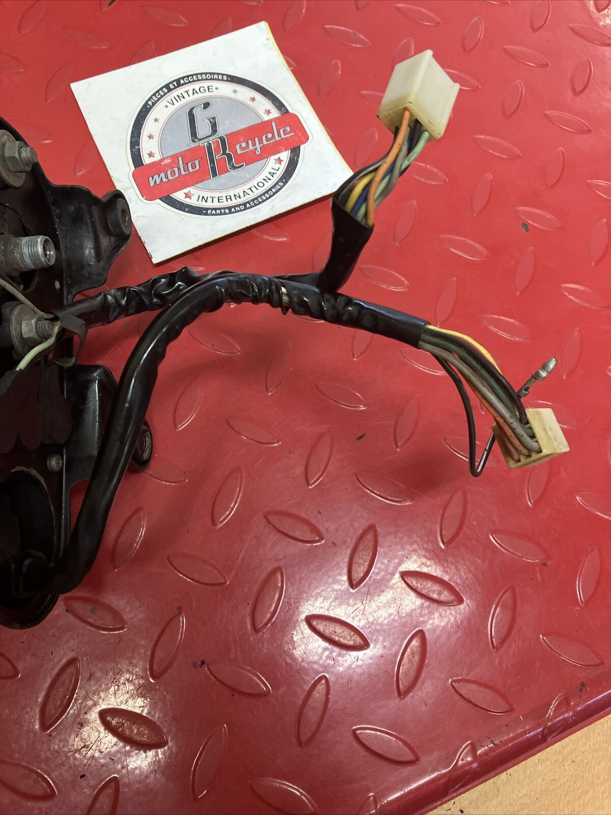 Suzuki RV90 1975 speedometer pilot lamp bracket ignition switch assembly