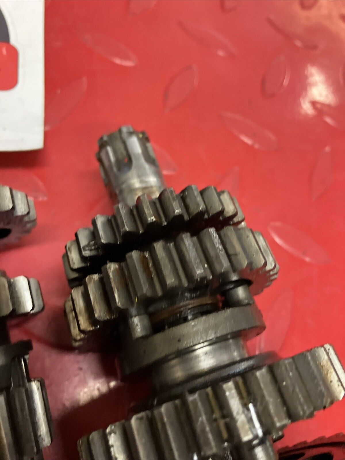 Honda XR75 1973 transmission fork drum shaft gear 1974 1975 1976