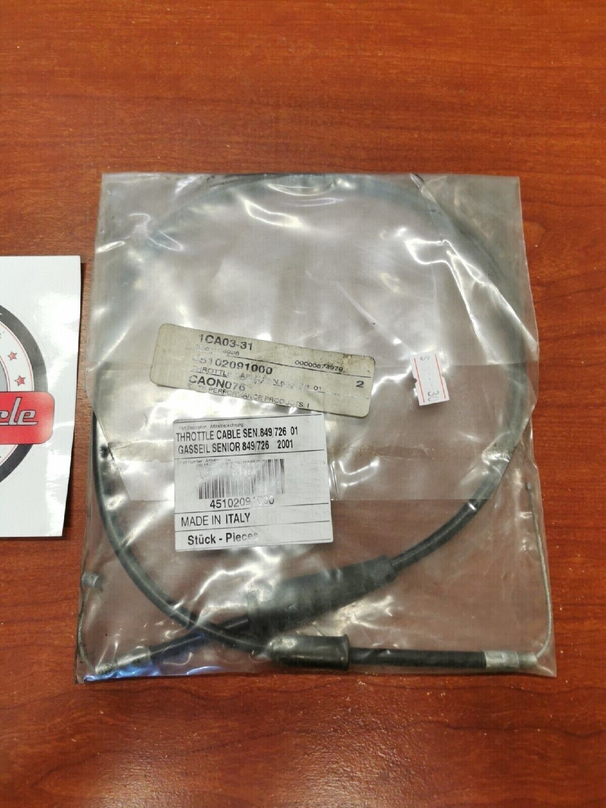 NOS KTM 50SX THROTTLE CABLE SEN.849/726 01 45102091000 KT3