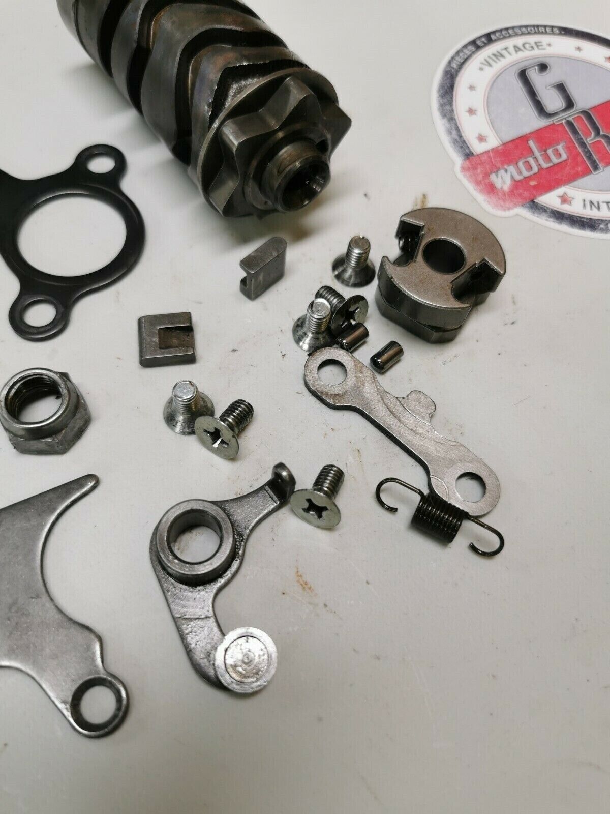 Suzuki RM125 1984 transmission gearshift gear shift drum cam gear stopper arm