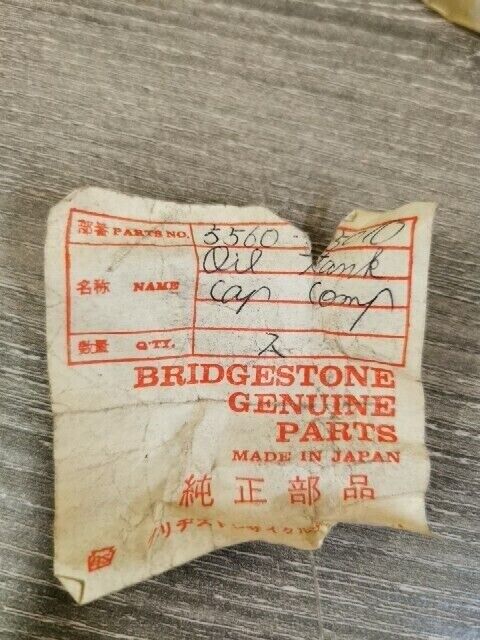 NOS BRIDGESTONE 90 100 175 200 OIL TANK CAP 5560-5010 B1