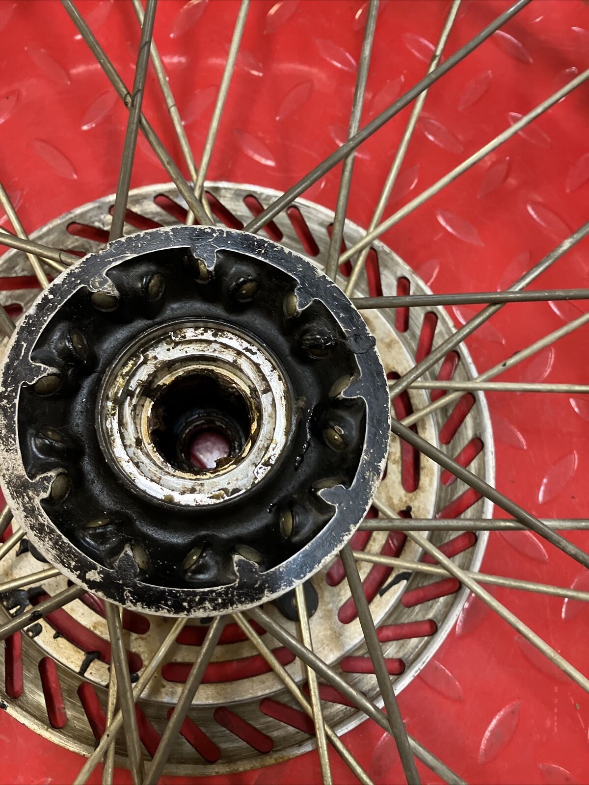 Honda CR250R 1988 front wheel hub rim CR125R CR500R 446A5-KS6-830