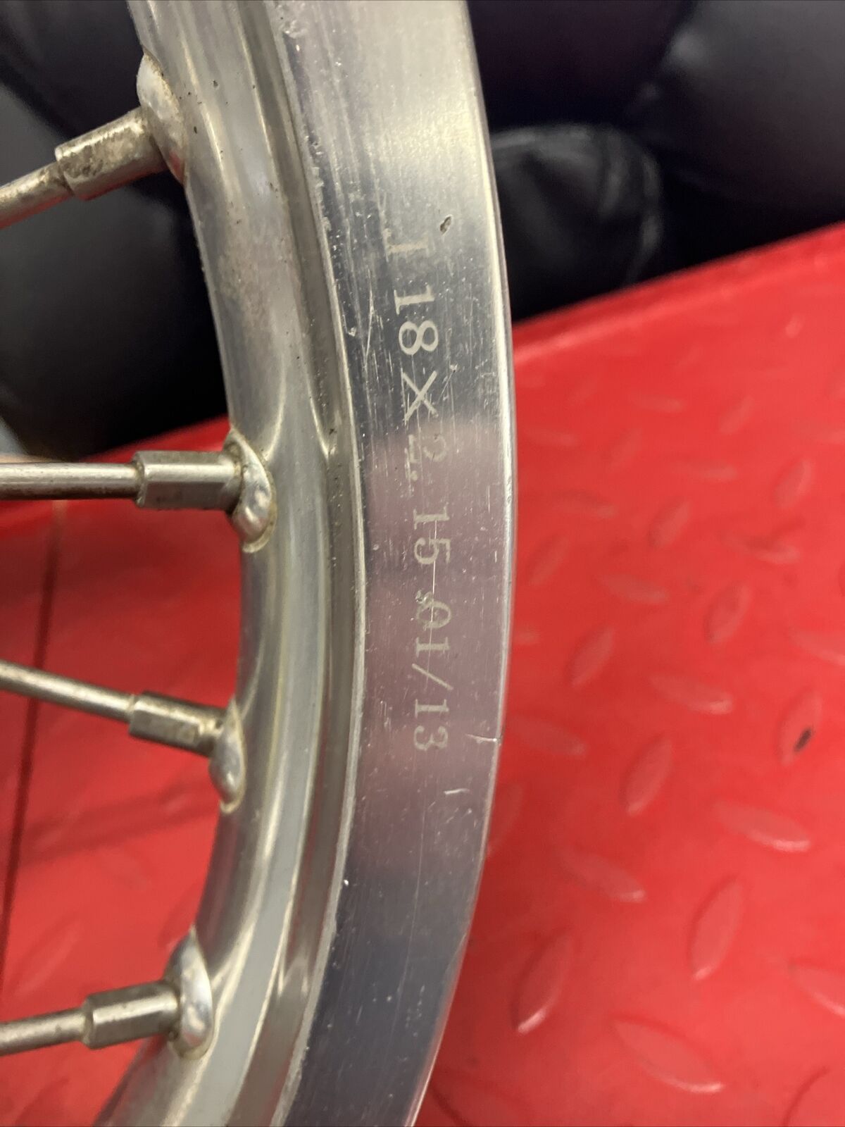 Honda CR250R 1989 WARP 9 Rear wheel back rim hub CR125R CR500R 18x2.15