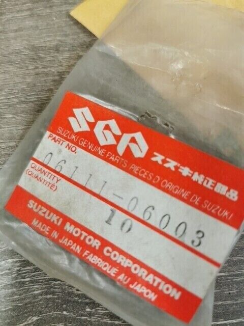 NOS SUZUKI A100 AH100 ALT125 ALT185 AP50 DR100 DR125S DS100 BALL 06111-06003 S57