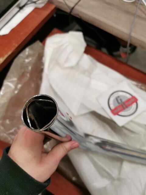 NOS Yamaha 1978 1979 XS400 RIGHT SIDE EXHAUST PIPE 2L0-14621-00-00 Y128