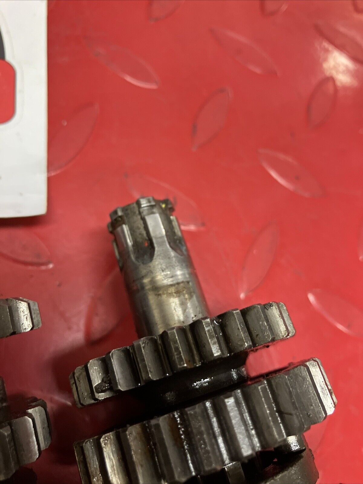 Honda XR75 1973 transmission fork drum shaft gear 1974 1975 1976