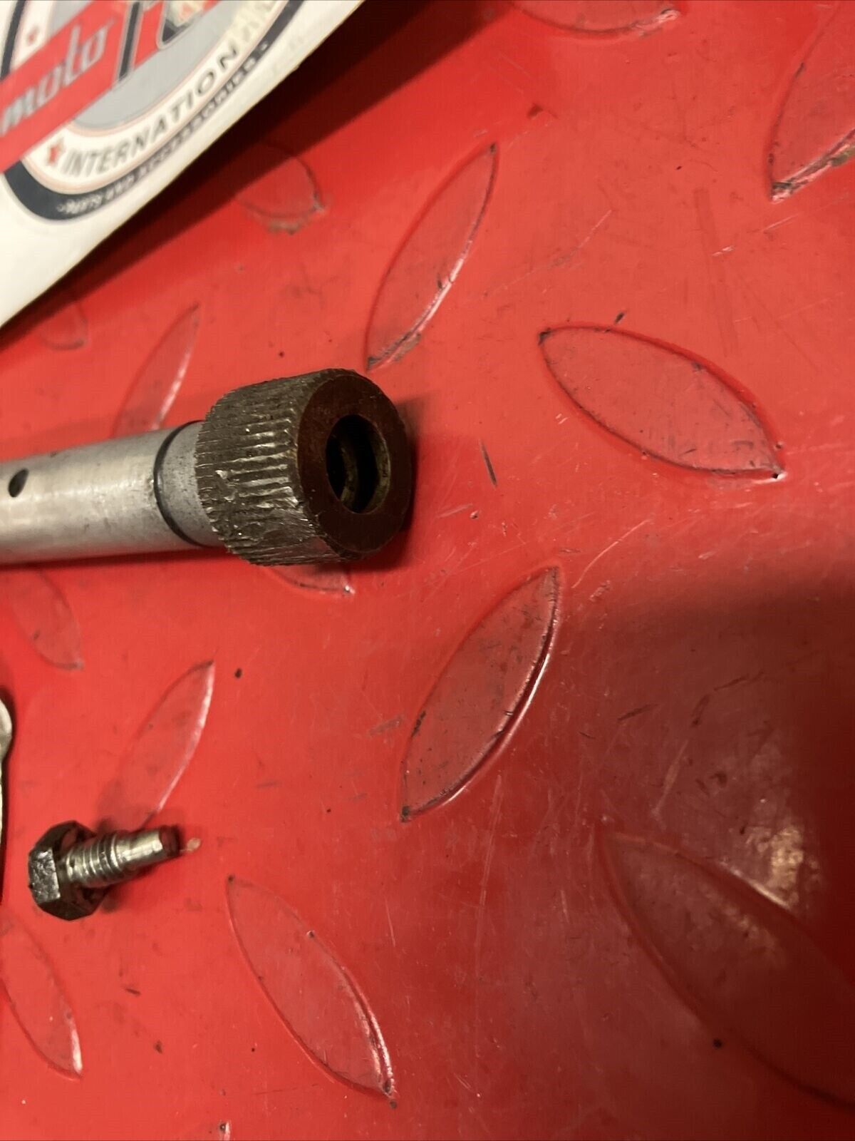 Suzuki TC125 1972 tachometer drive gear sleeve