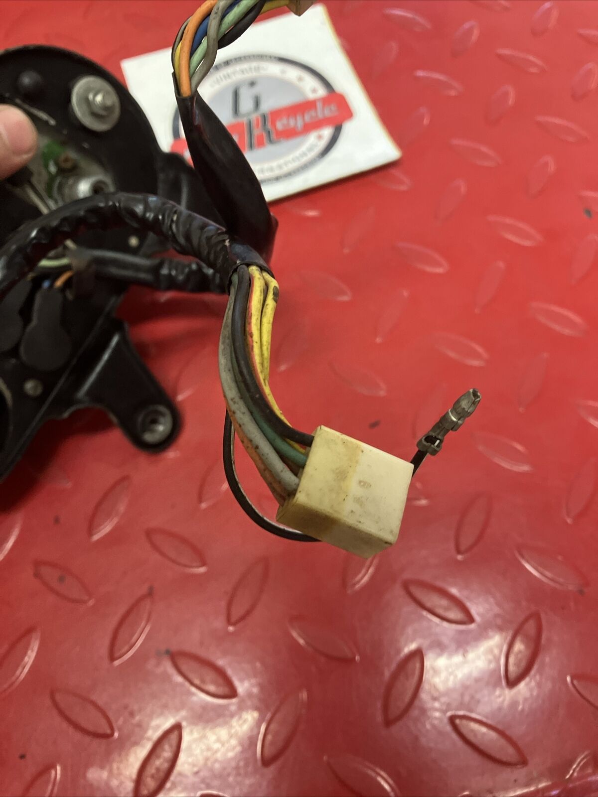 Suzuki RV90 1975 speedometer pilot lamp bracket ignition switch assembly