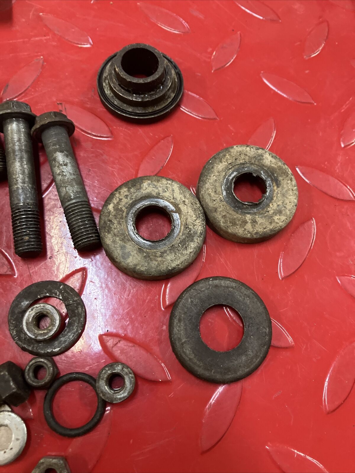 Suzuki RM125 1985 misc frame bolt nut collar washer hardware 1984