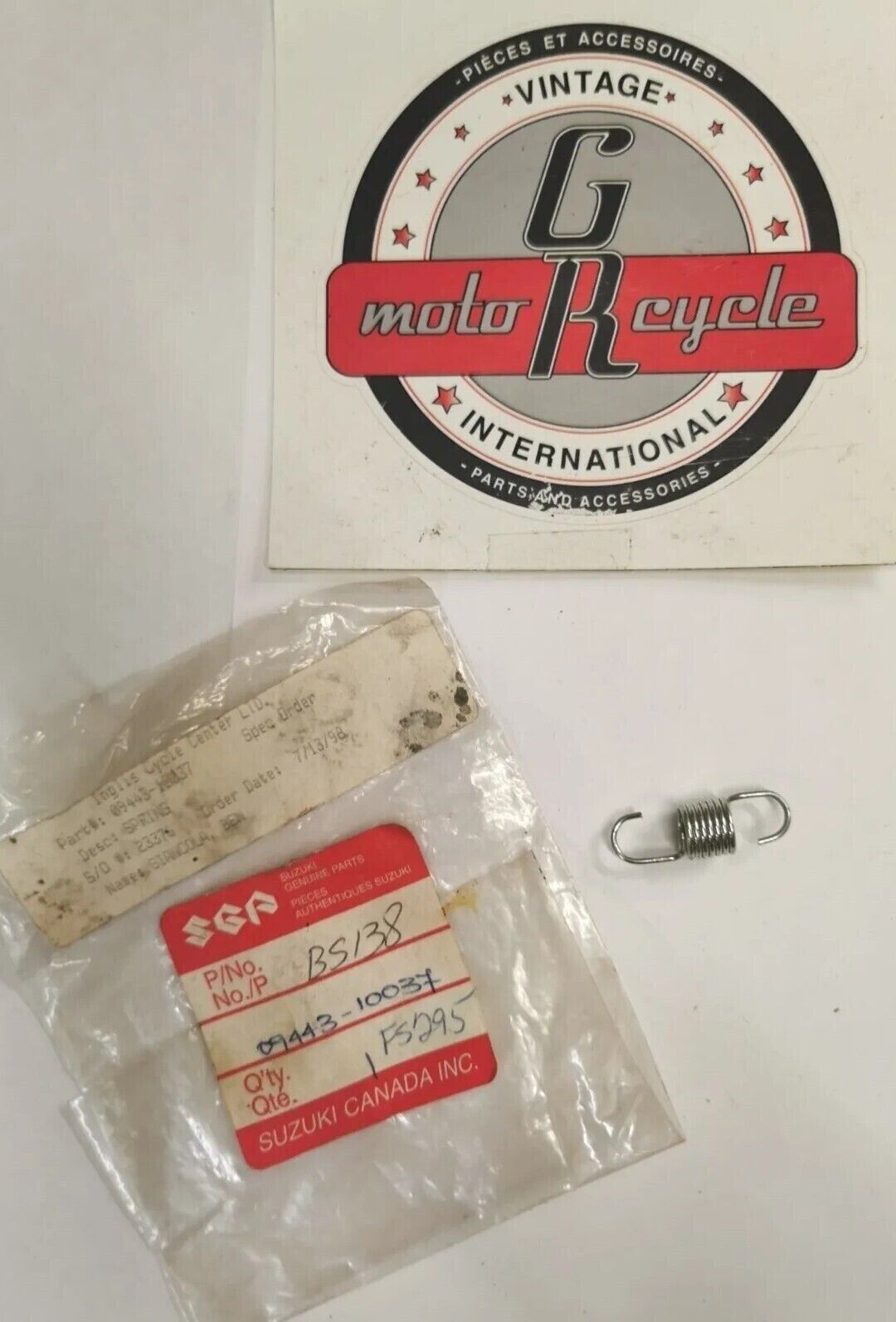 NOS SUZUKI GSX750F SPRING 09443-10037 S28