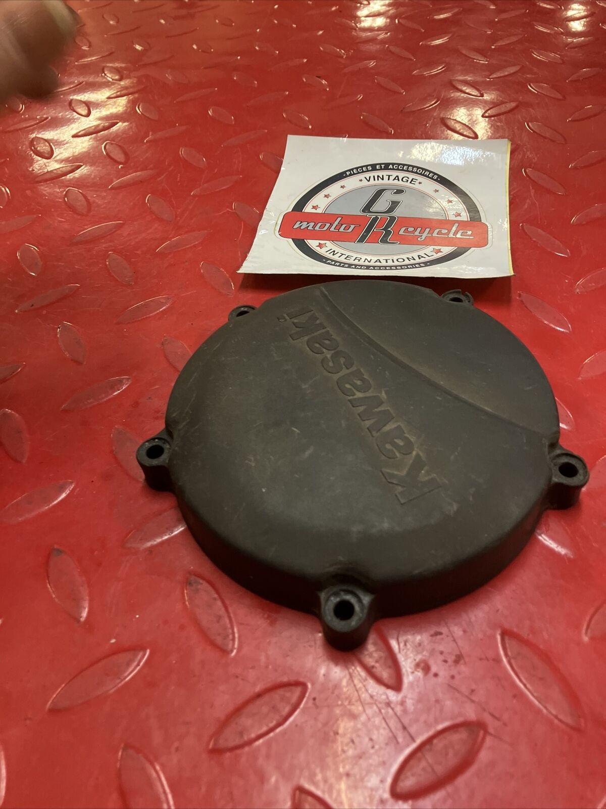 Kawasaki KX125 1983 left crankcase stator cover 1982 1984 1985 1986