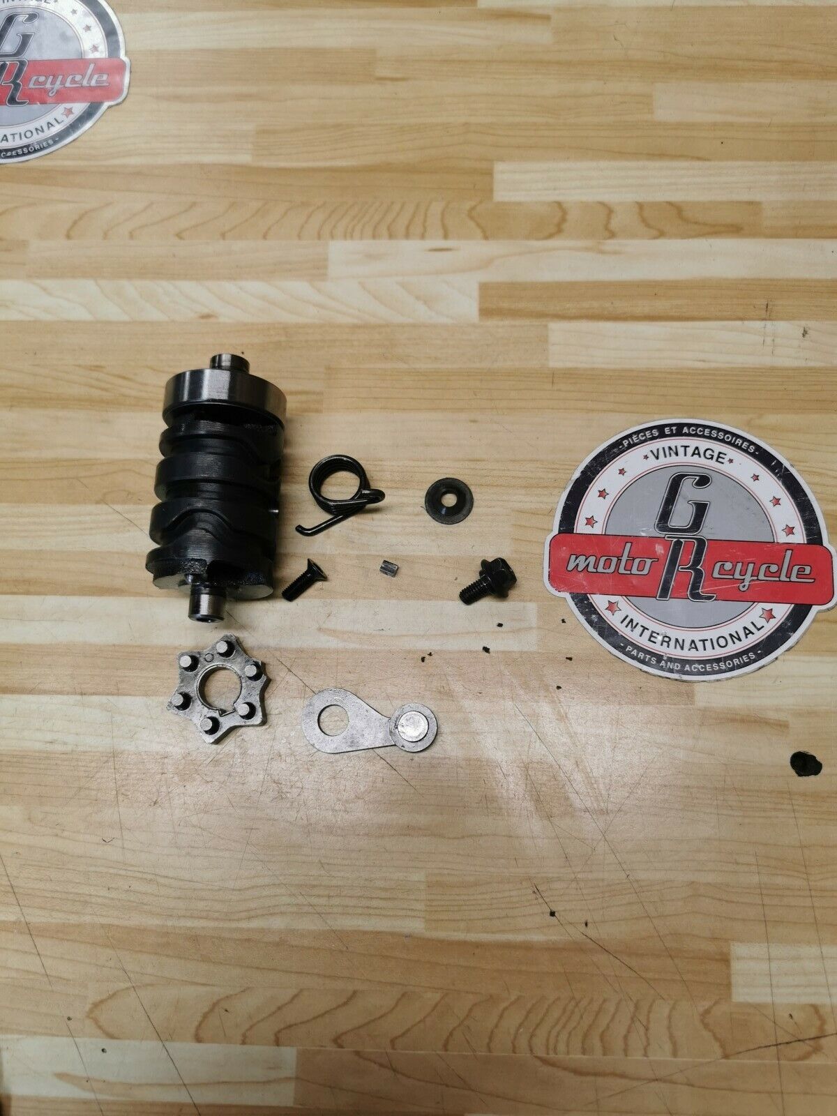 Yamaha DT200 1986 gearshift gear shift cam drum actuator arm center spring