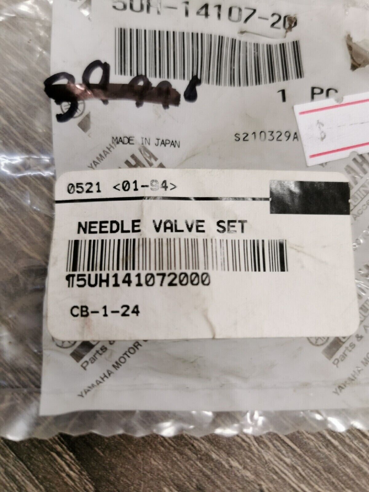 NOS YAMAHA NEEDLE VALVE SET 5UH-14107-20-00 Y54