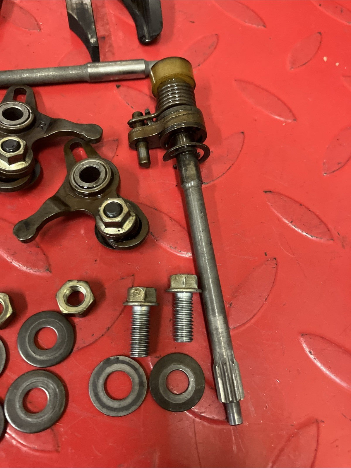 Honda CR250R 1991 Cylinder exhaust power valve assy rack shaft pinion 1989 1990