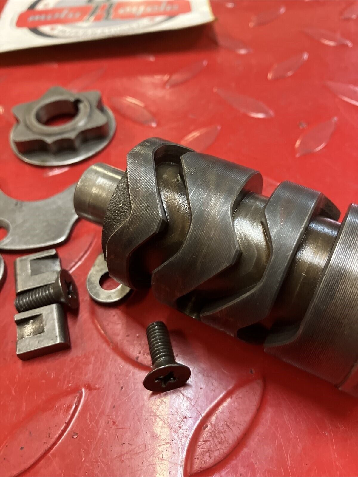 Suzuki RM125 1985 transmission gearshift gear shift drum cam gear stopper arm