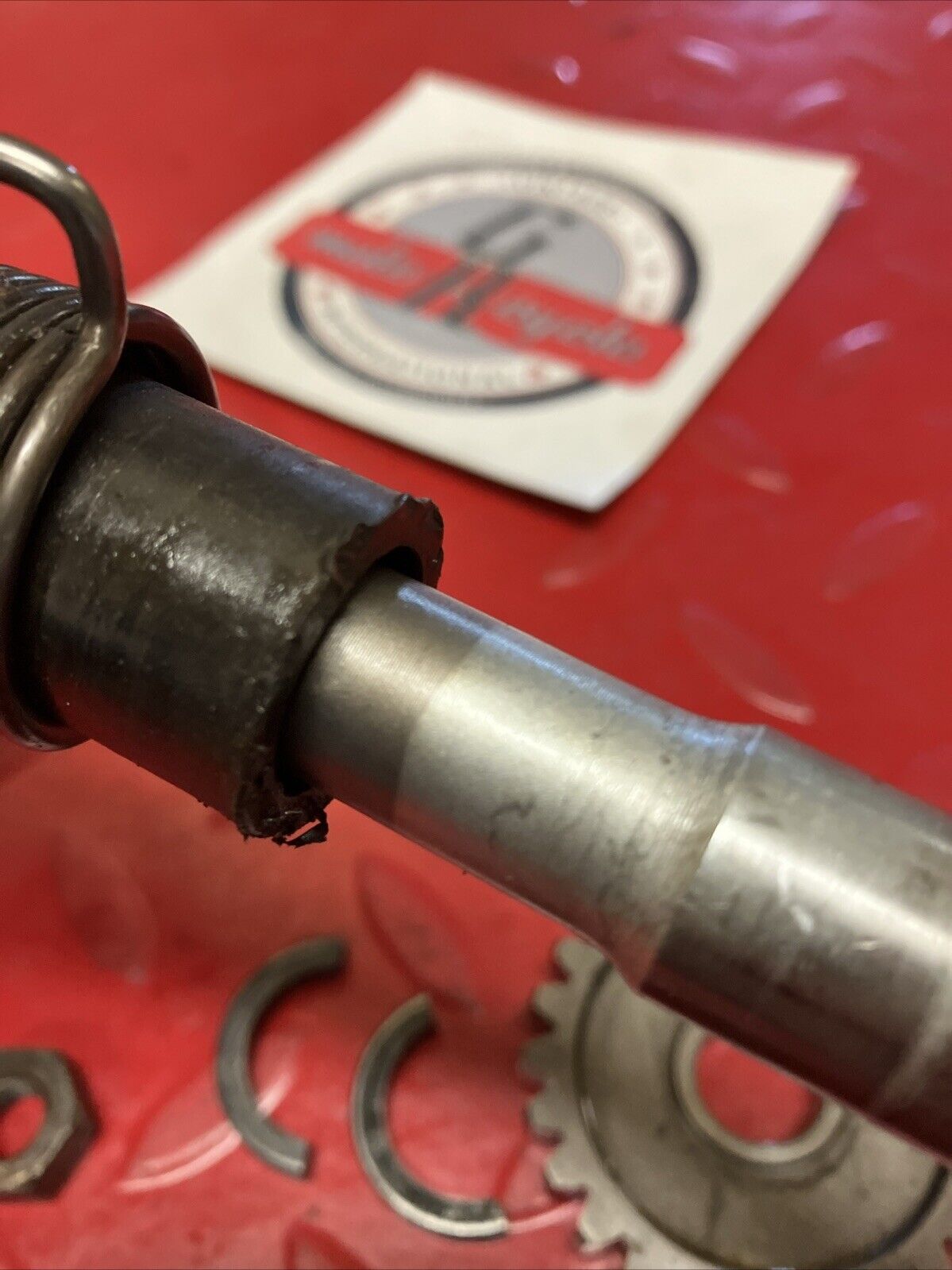 Yamaha YZ125 1983 Kickstarter Kick starter shaft spindle gear 1982 1984 1985