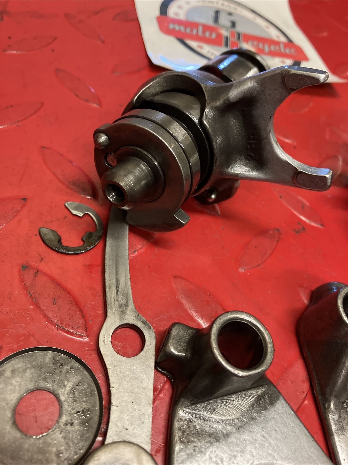 Yamaha U7E 1972 V70 transmission main counter shaft axle gear forks shift drum
