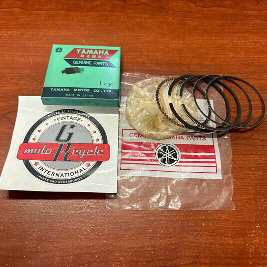 NOS Yamaha 1974 - 1976 TX650 1975 XS650 PISTON RING 1.00 256-11610-40-00 Y174