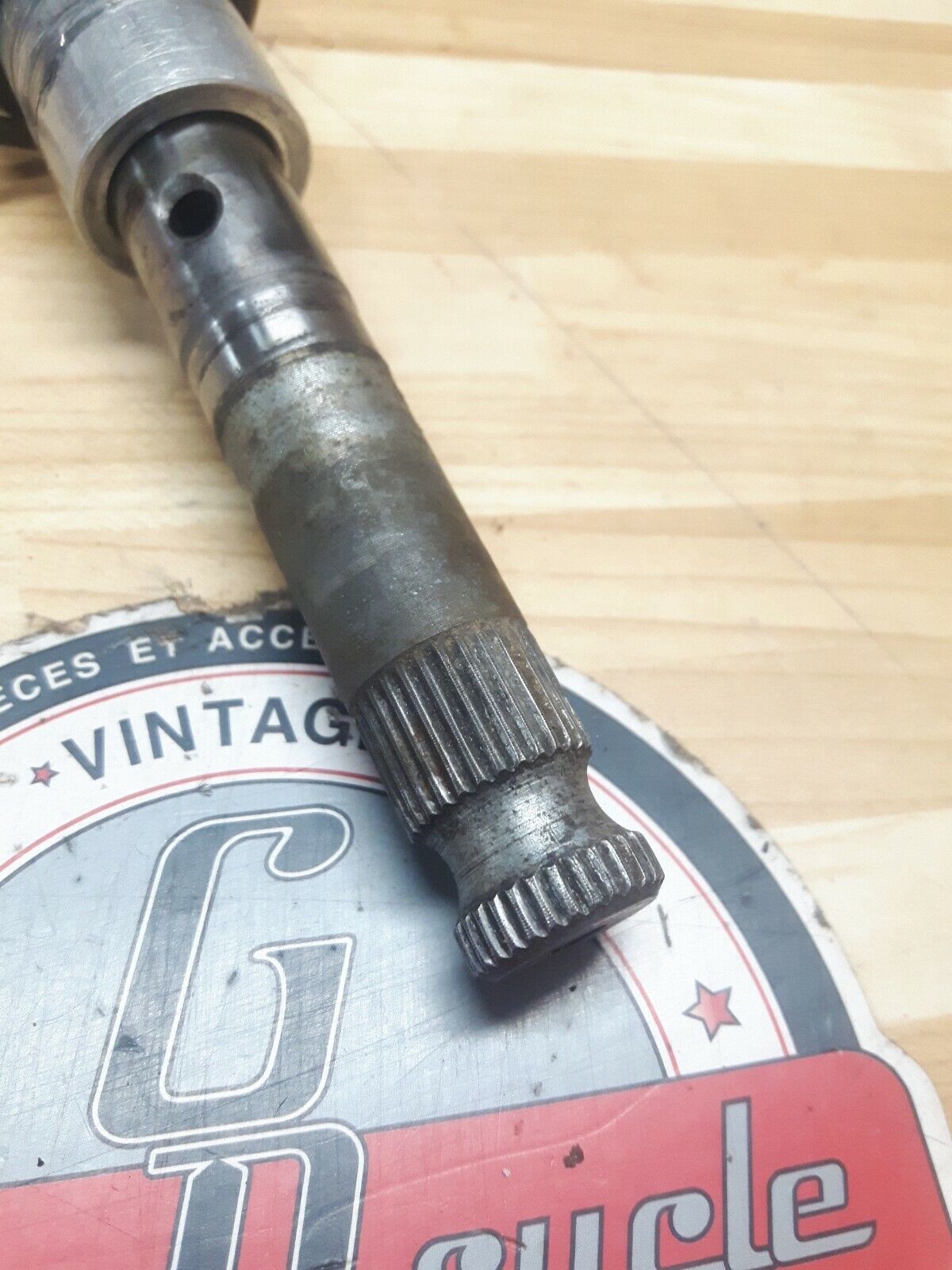 Honda CR125R 1980 kickstarter kick starter spindle shaft gear 28211-444-000 1979