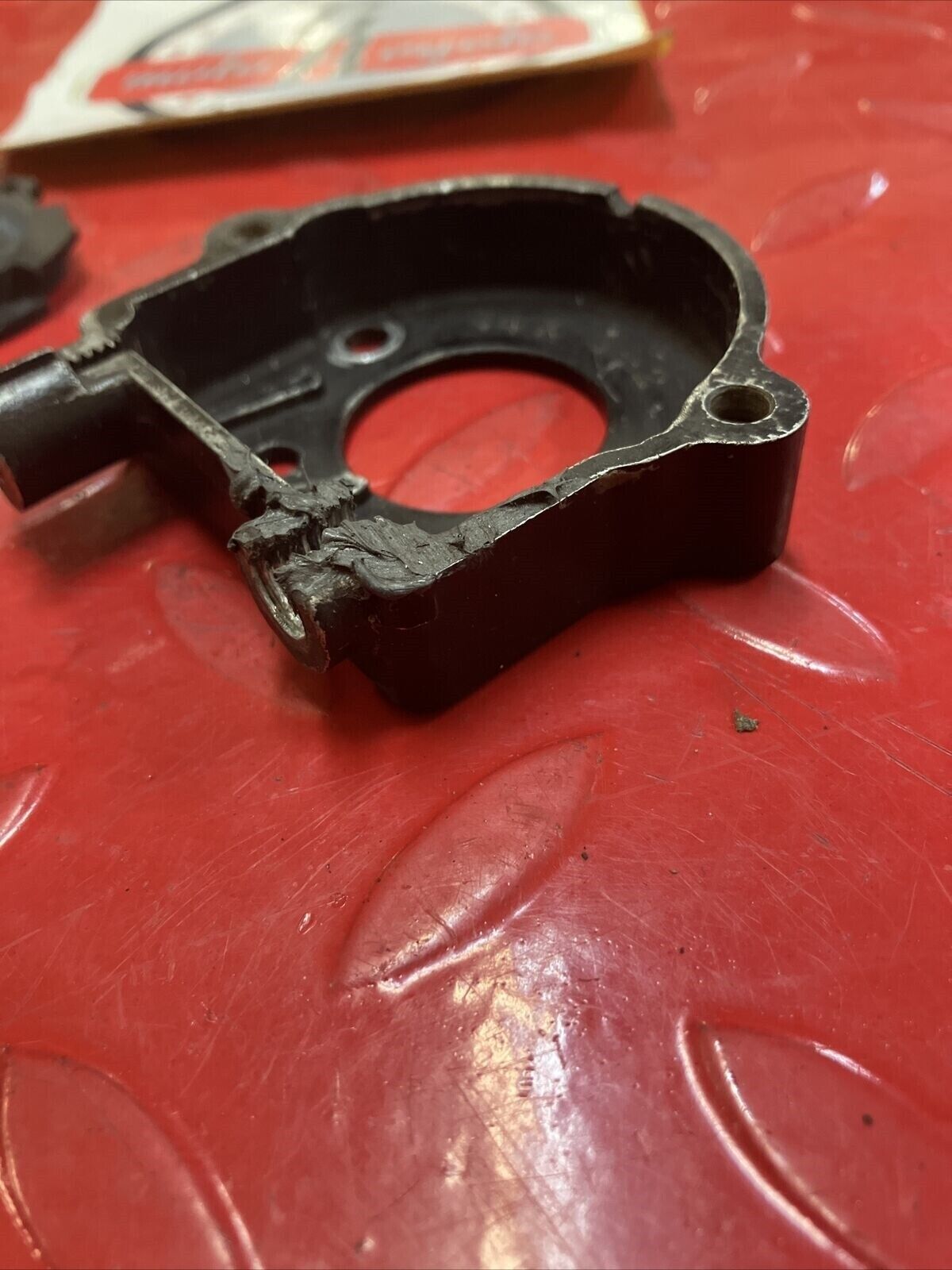 Yamaha DT200 1984 exhaust power valve inner cover cable housing