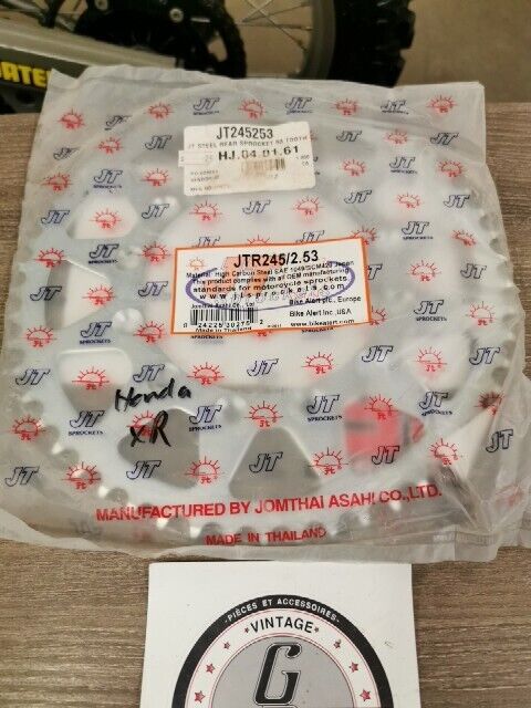 NOS JT NX250 XL500S XR200R XL250S WR250F Steel Rear Sprocket 53T JTR245/2.53 J59