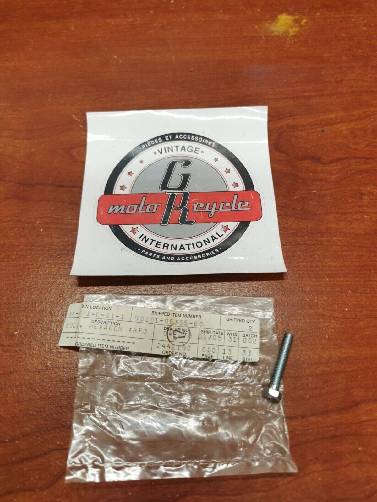 NOS YAMAHA CF300 ET340 EC340 ET300 ET250 BOLT 90101-05355-00 Y72