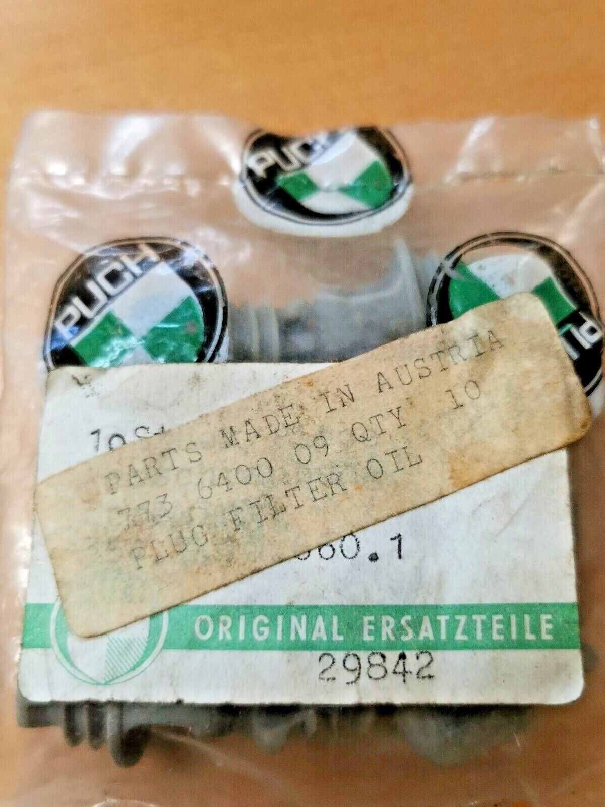 NOS BOMBARDIER PUCH MAXI OIL PLUG FILTER 773.640.009  P1
