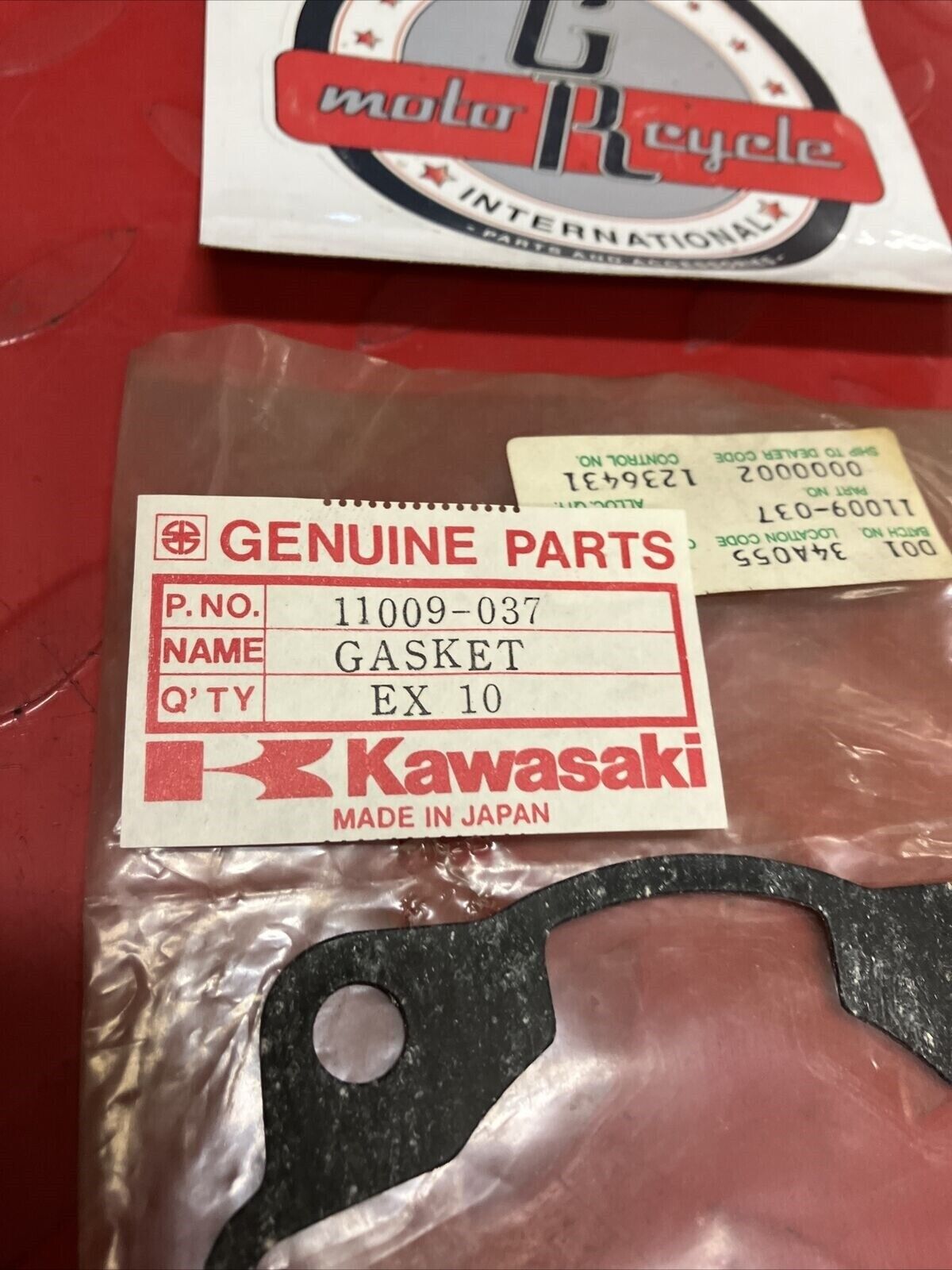 NOS KAWASAKI KX125 KE125 KD125 CYLINDER BASE GASKET 11009-037 K21