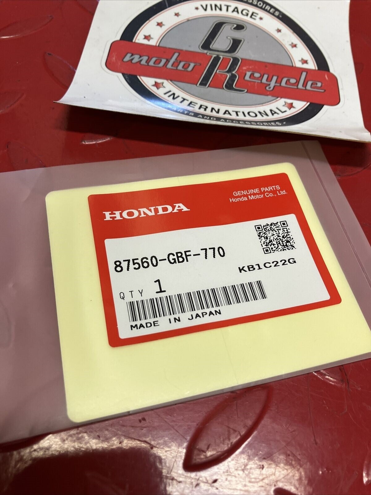 NEW HONDA CR125R CR250R CR500R WARNING LABEL 87560-GBF-770 H100