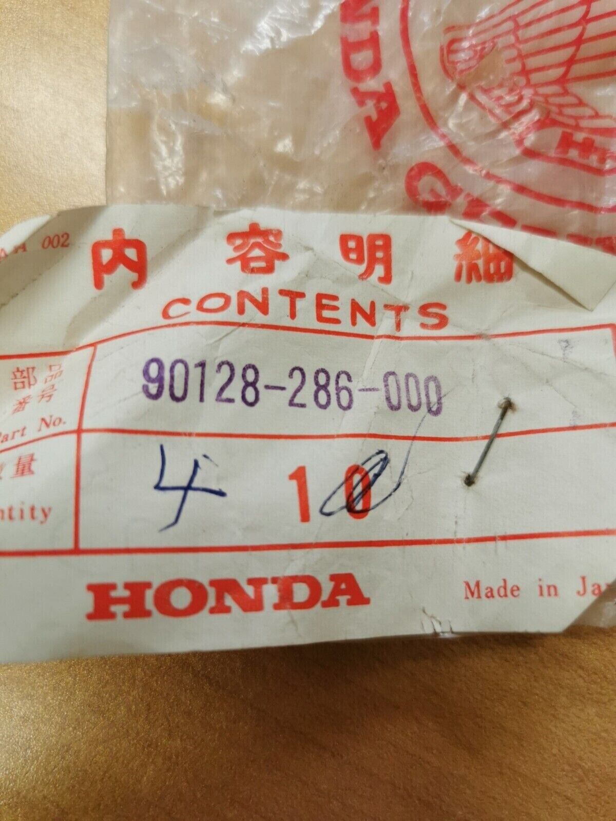 NOS HONDA CL350 CB350G CL350A BOLT RR BRAKE PIVOT 90128-286-000 H29