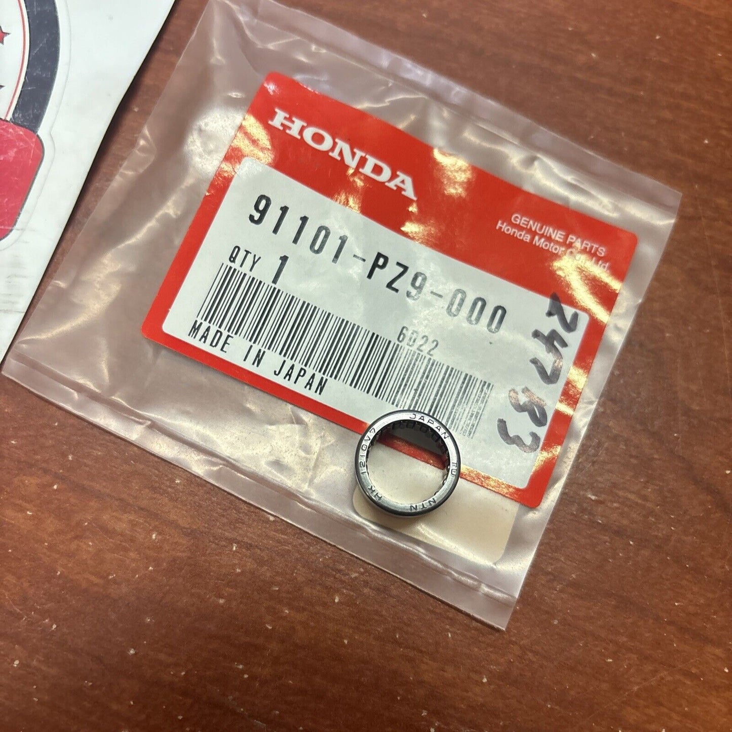 NOS Honda CBR250R CBR600RR CR250R NEEDLE BEARING 12X16X10 91101-PZ9-000 H162