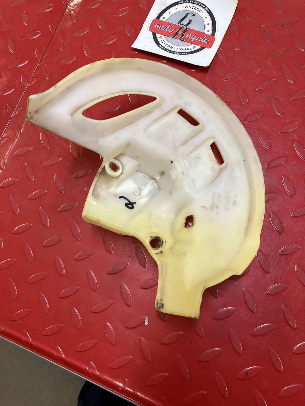 Honda CR250R 2001 front wheel disk guard protector 1997 - 2000 CR125R CR500R 2