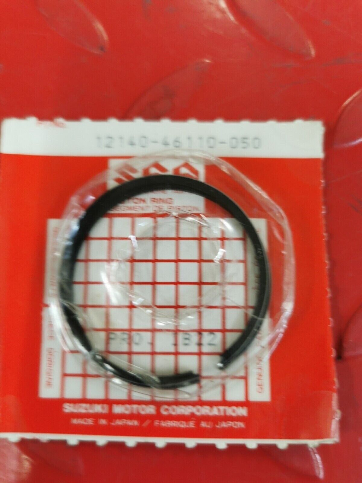 NOS SUZUKI OVERSIZE PISTON RINGS 12140-46110-050 S11