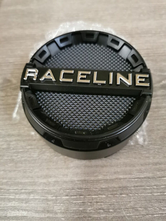 NOS RACELINE Black Snap In Wheel Center Cap C904A-FB J38