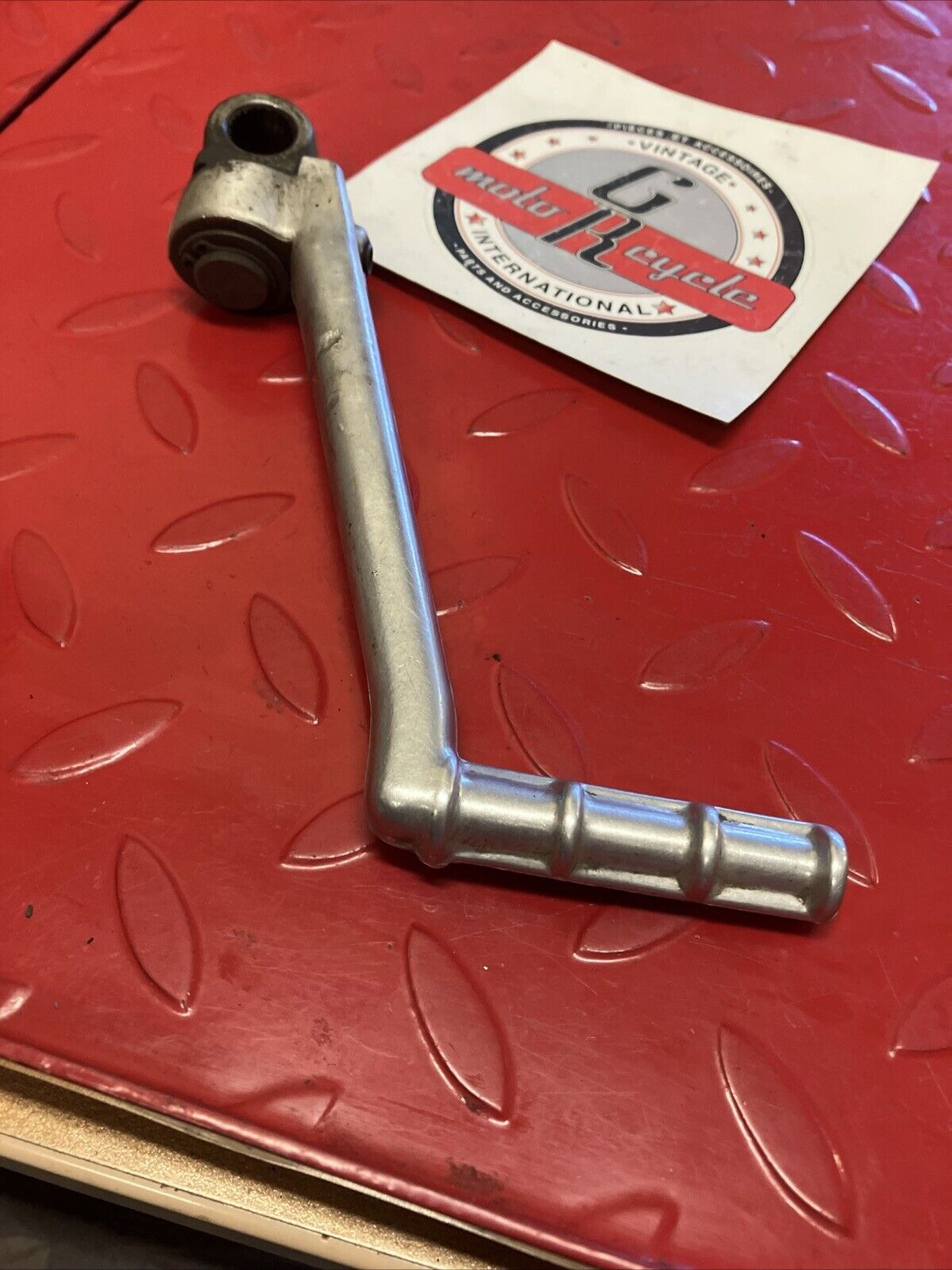 Kawasaki KX125 1987 kickstarter kick starter lever pedal arm 1984 1985 1986 1989