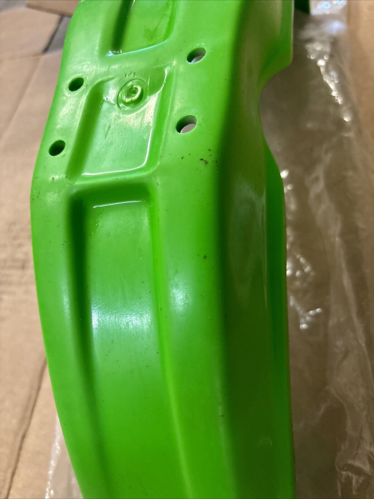 NOS UFO PLAST 1984 - 2003 KX60 FRONT FENDER GREEN KA02741-026