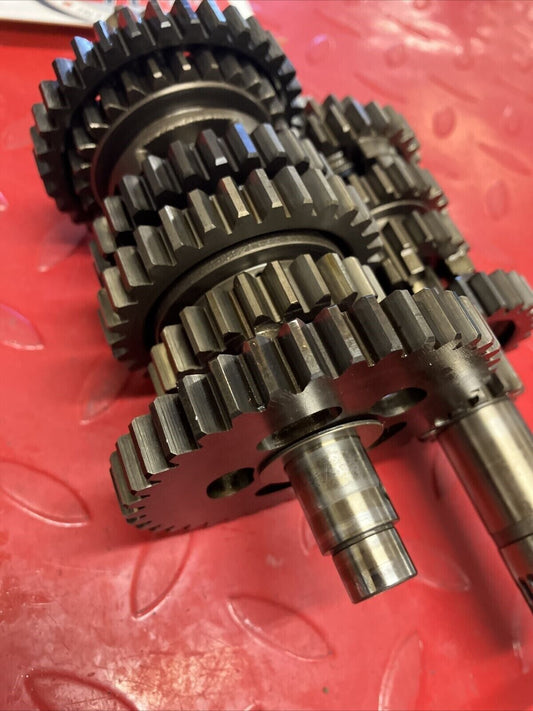 Honda XL350R 1986 transmission mainshaft countershaft main counter shaft gear