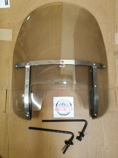 NOS NATIONAL CYCLE WINDSHIELD HEAVY DUTY CLEAR CRACKED N2270