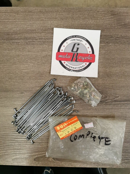 NOS SUZUKI RM50 TS75 Rear Spoke-nipples Set 36 COMPLETE 65300-24807 S23
