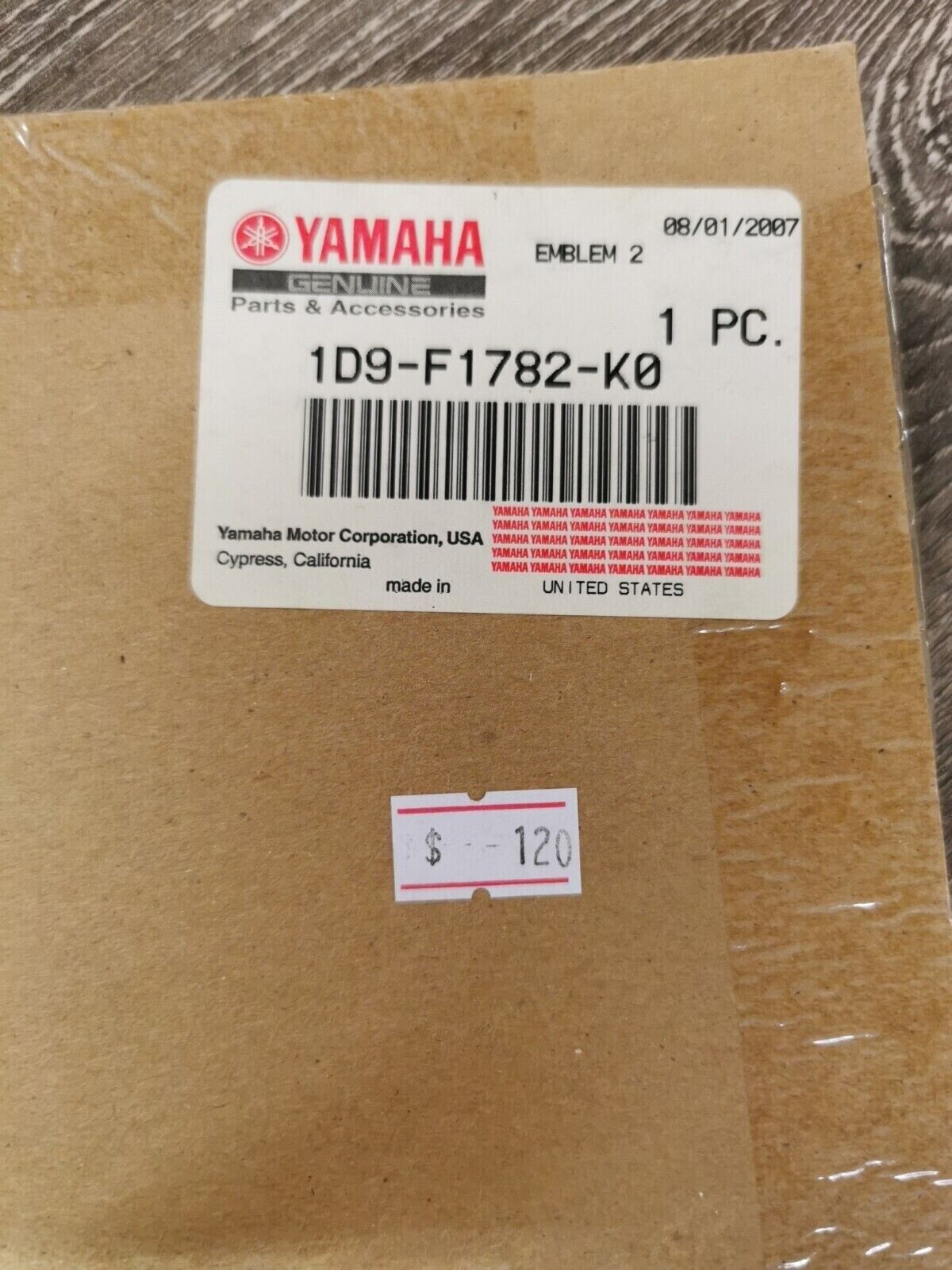 NOS YAMAHA KODIAK 450 EMBLEM 2 1D9-F1782-K0 Y49