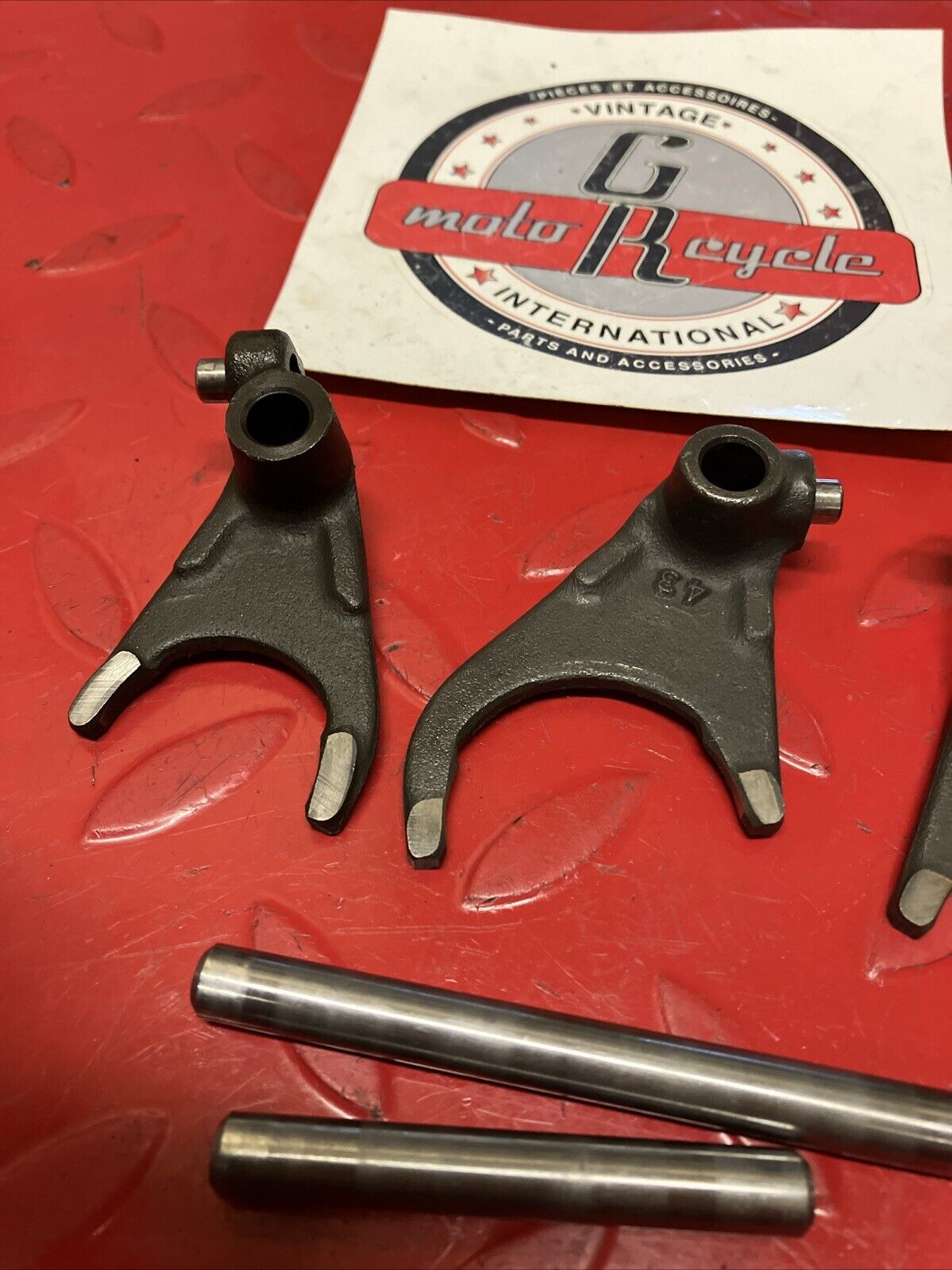 Kawasaki KDX200 1986 gearshift gear shift transmission forks 2