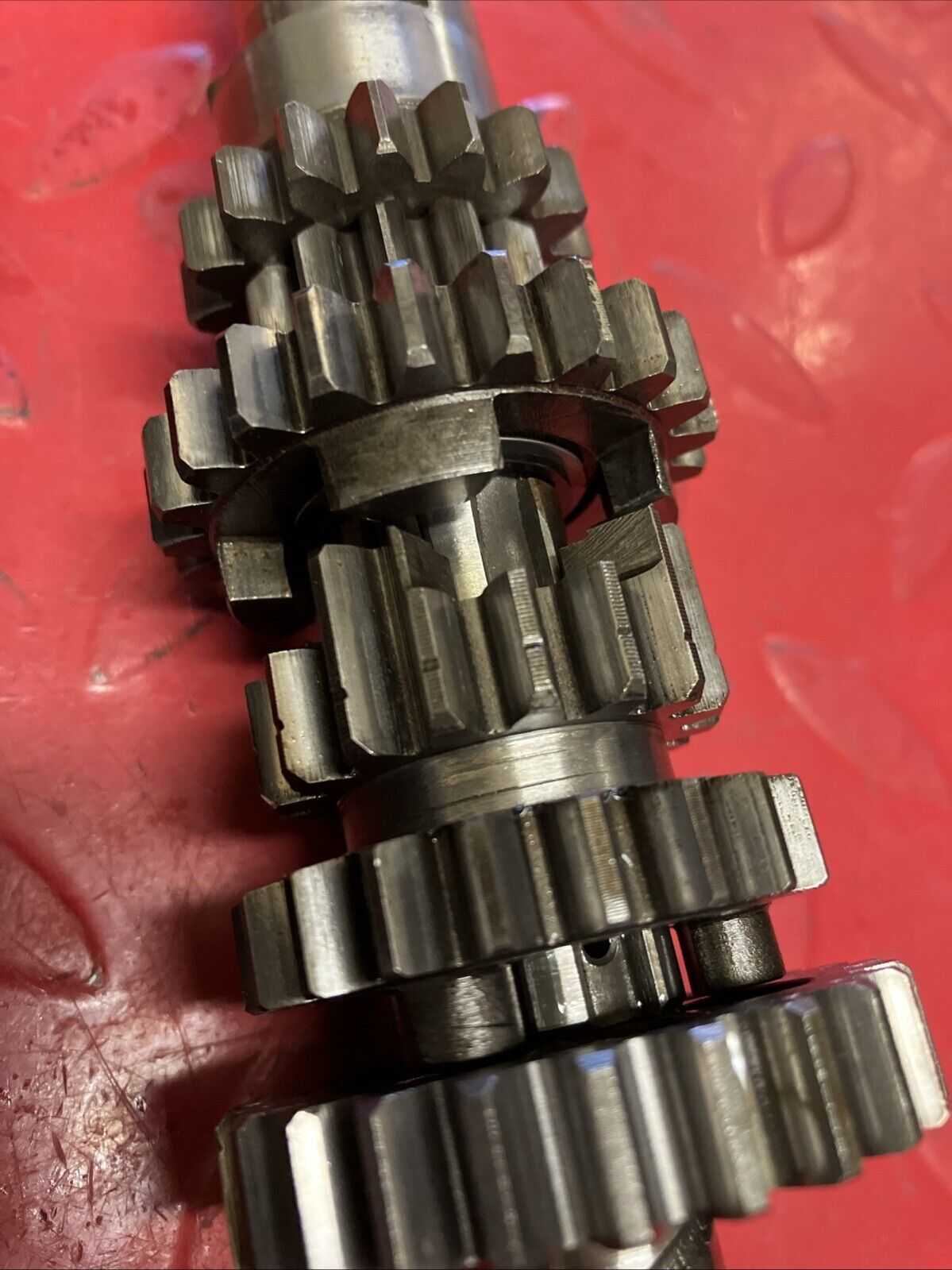 Kawasaki G5 1972 transmission mainshaft countershaft input drive gear 2